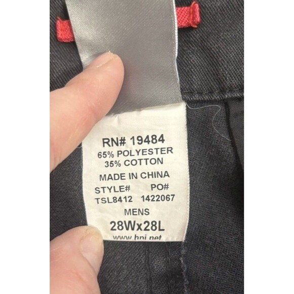 TESLA Men’s Factory Embroidered Logo Cargo Tactical Black Work Pants. 28x28 - Picture 10 of 10